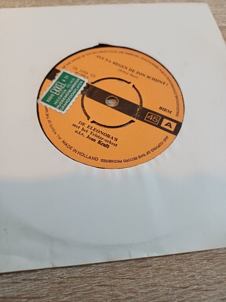 306 Single De Eleonoras – Als na regen de zon schijnt! –, Cd's en Dvd's, Gebruikt, 7 inch, Ophalen of Verzenden, Overige typen