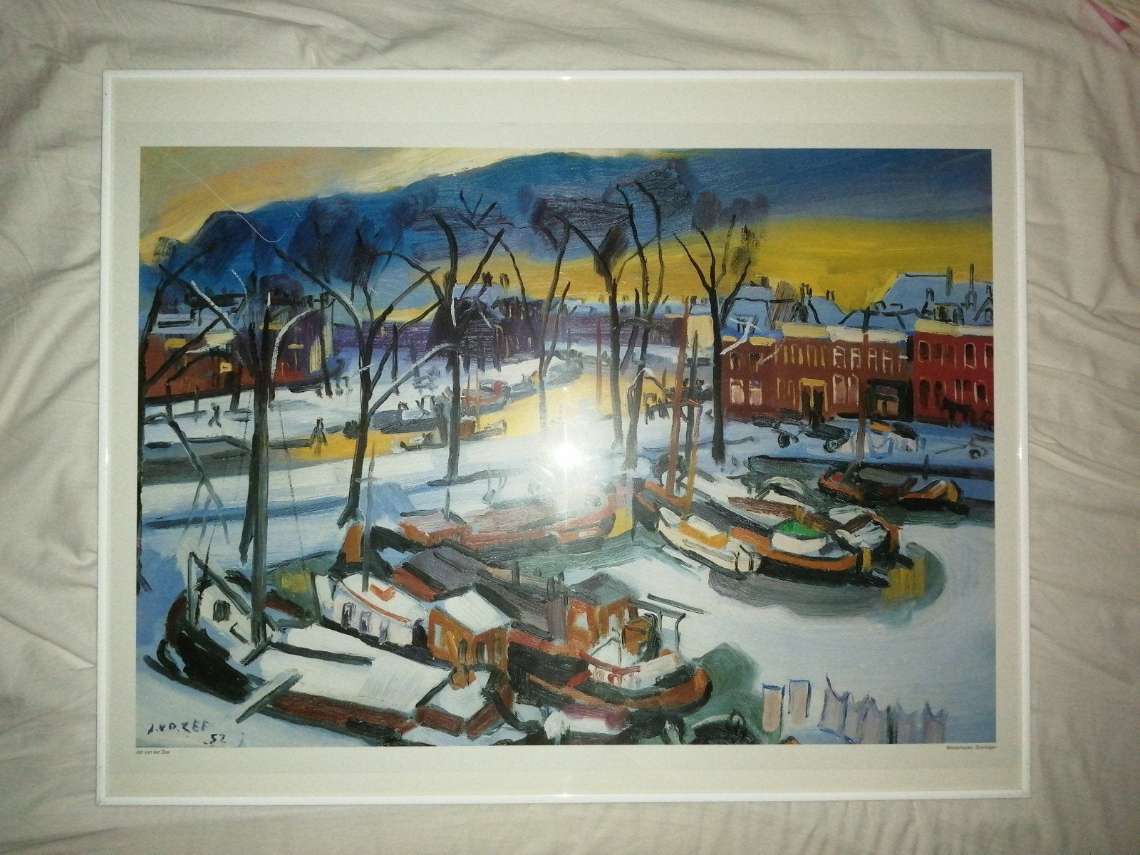 Poster Westerhaven Groningen, Ophalen