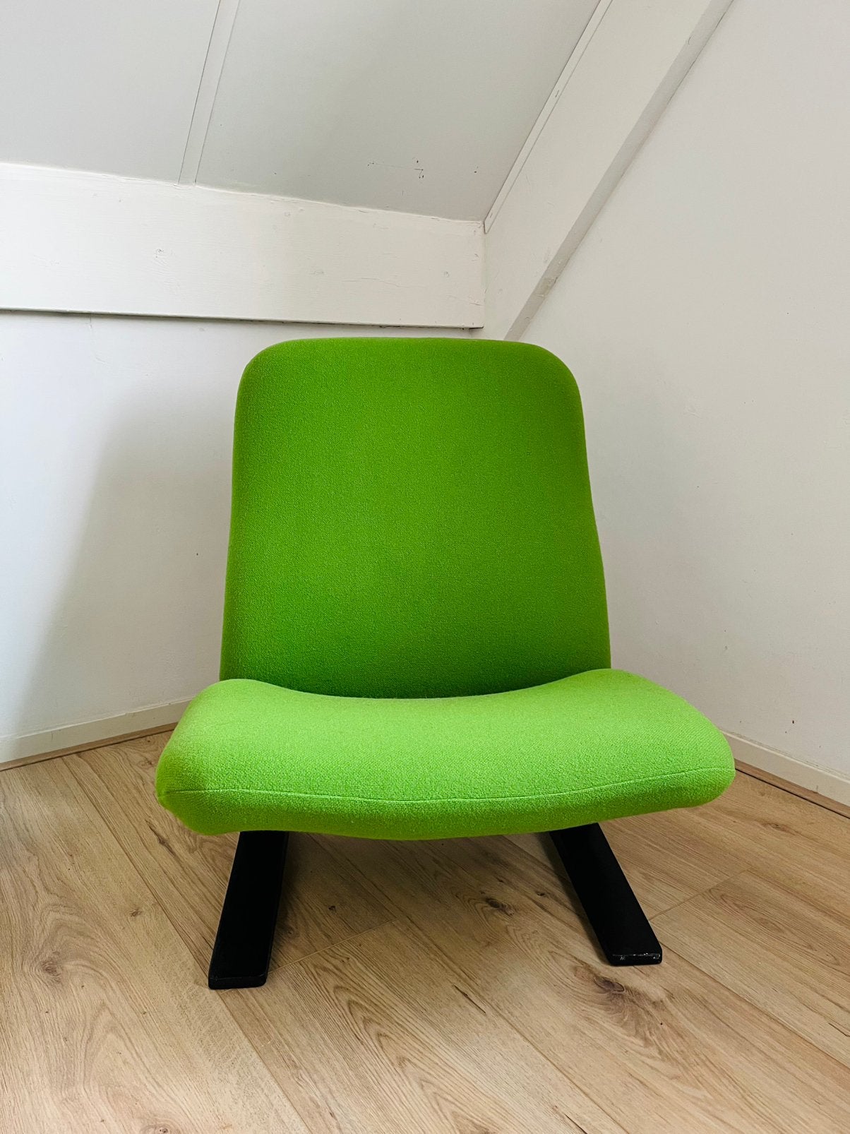 Vintage Artifort Concorde Chair (F784), groen, Huis en Inrichting, Fauteuils, Ophalen, Zo goed als nieuw, Minder dan 75 cm, 50 tot 75 cm