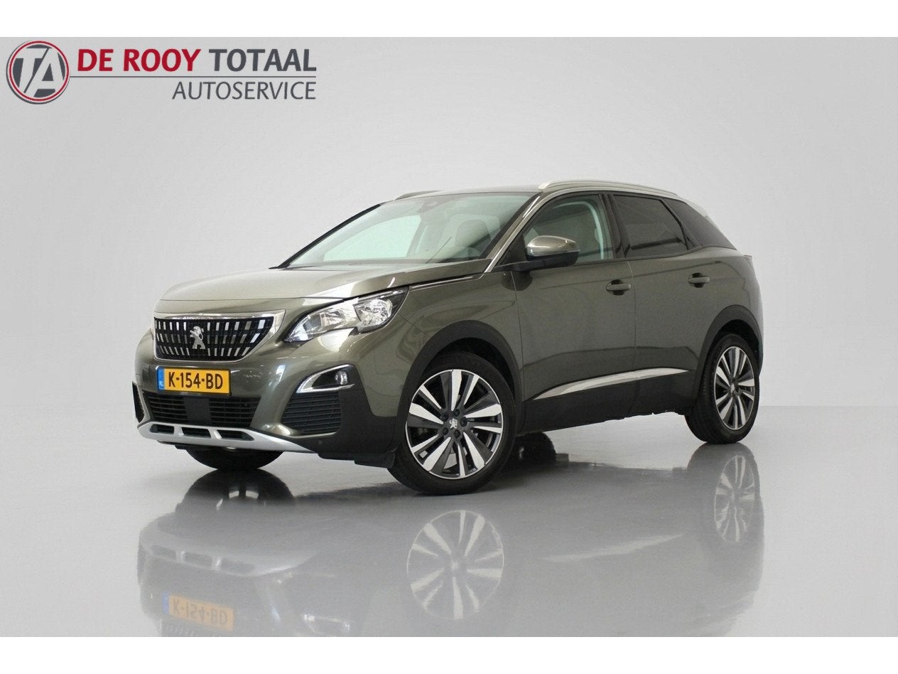 Peugeot 3008 1.2 PureTech Allure 131PK, ELEC-ACHTERKLEP | TR, Voorwielaandrijving, Gebruikt, 1199 cc, Leder en Stof