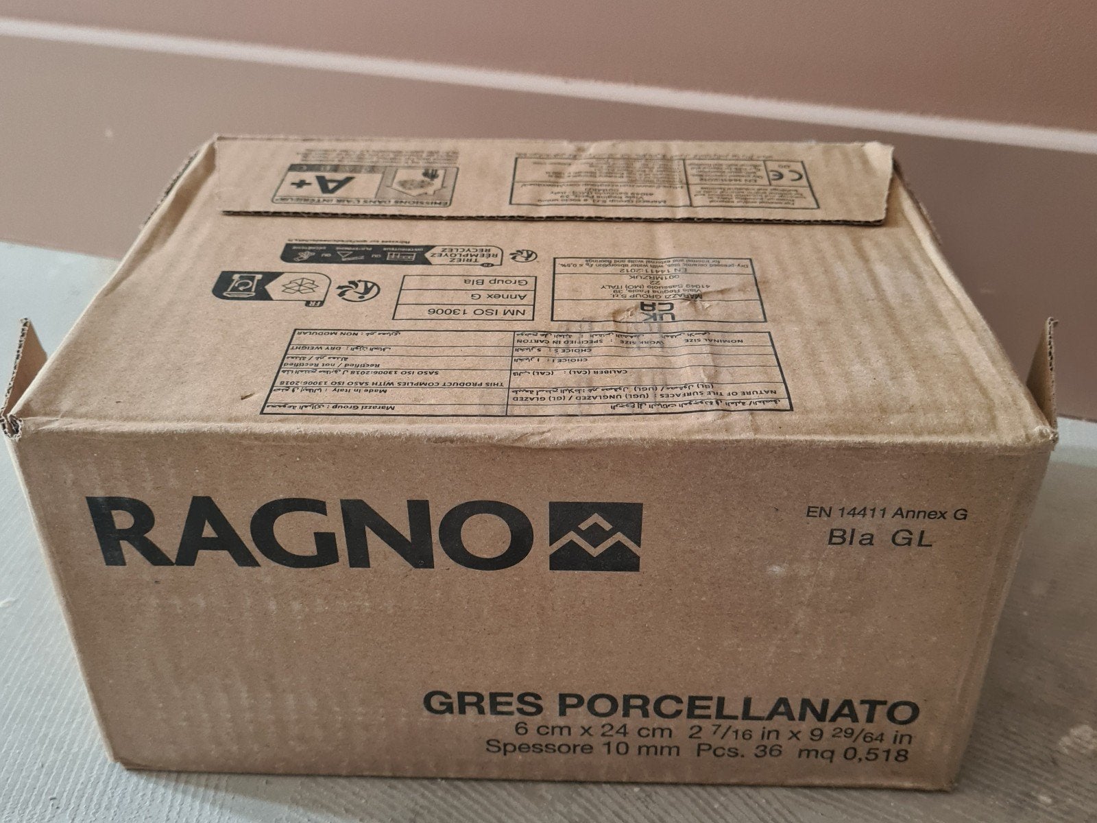Ragno Gres Porcellanato Tegels Oker - 2,5 Dozen, Ophalen, Nieuw, Minder dan 20 cm, 20 tot 40 cm