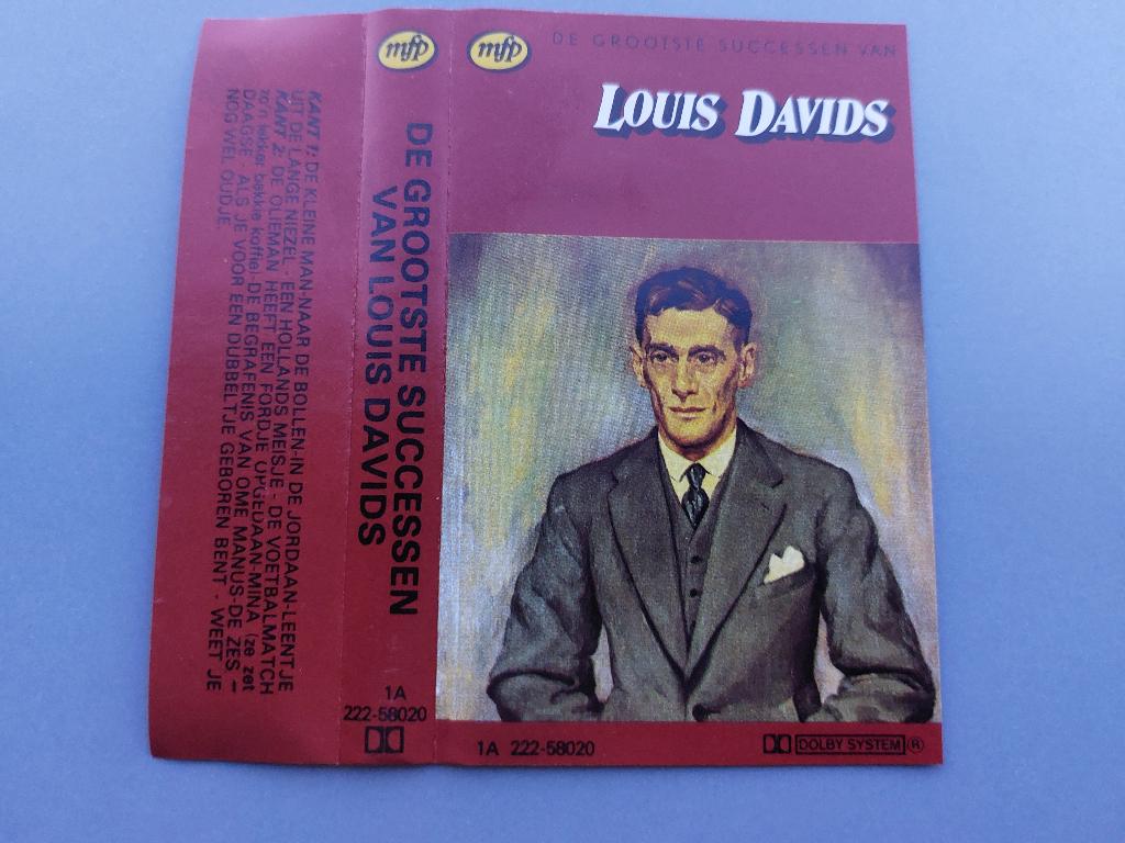 LOUIS DAVIDS - DE GROOTSTE SUCCESSEN VAN (MC), 1 bandje, Ophalen of Verzenden, Zo goed als nieuw, Origineel