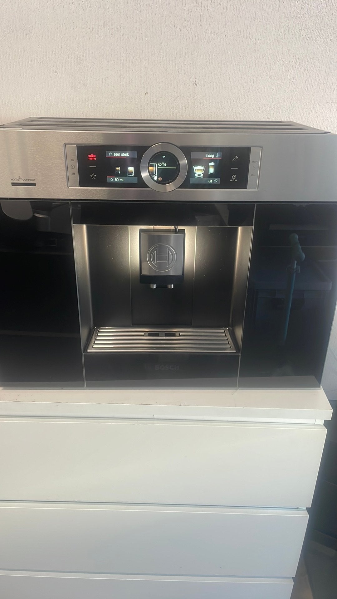 Bosch Inbouw Koffiemachine Homeconnect, Witgoed en Apparatuur, Koffiezetapparaten, 10 kopjes of meer, Ophalen, Zo goed als nieuw