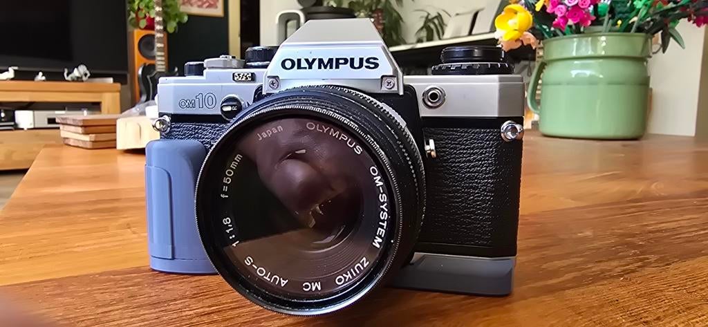 Vintage Olympus OM-10 analoge spiegelreflex, Ophalen of Verzenden, Spiegelreflex, Olympus