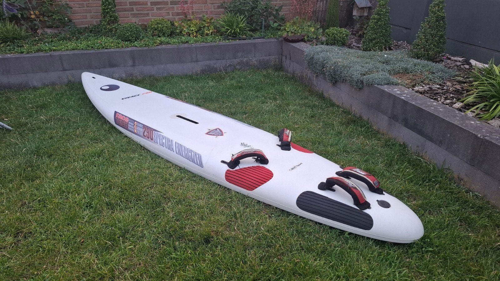 Windsurfplank BIC Vivace Race Tech 290, Watersport en Boten, Met voetbanden, 250 tot 300 cm, Gebruikt, Plank