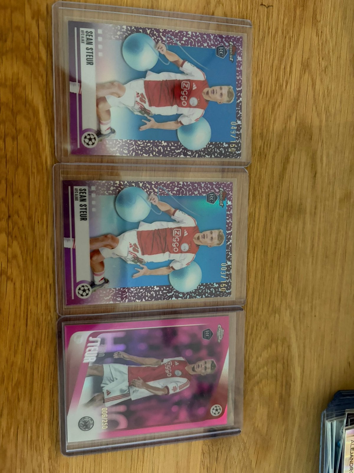 Sean steur rc topps finest en topps chrome, Verzenden, Zo goed als nieuw, Poster, Plaatje of Sticker