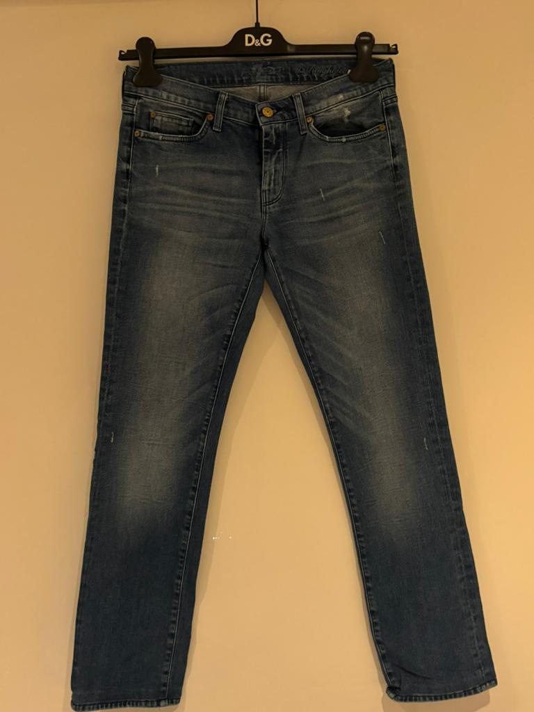 7 for all mankind jeans maat 29, Kleding | Dames, Spijkerbroeken en Jeans, Ophalen of Verzenden, Zo goed als nieuw, Blauw, W28 - W29 (confectie 36)
