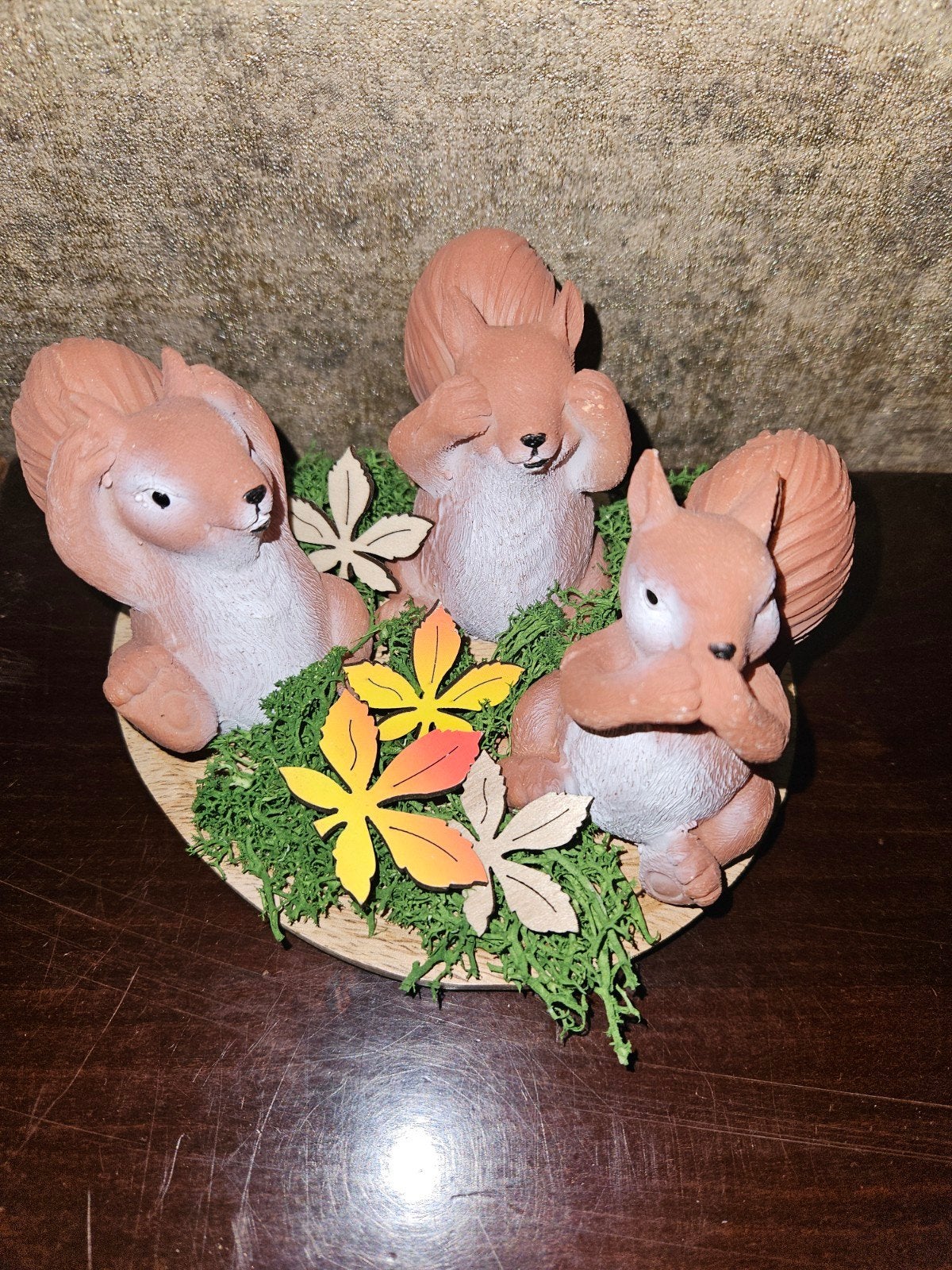 Decoratieve eekhoorn set - Horen, Zien, Zwijgen, Huis en Inrichting, Woonaccessoires | Overige, Nieuw, Ophalen of Verzenden, Landelijk