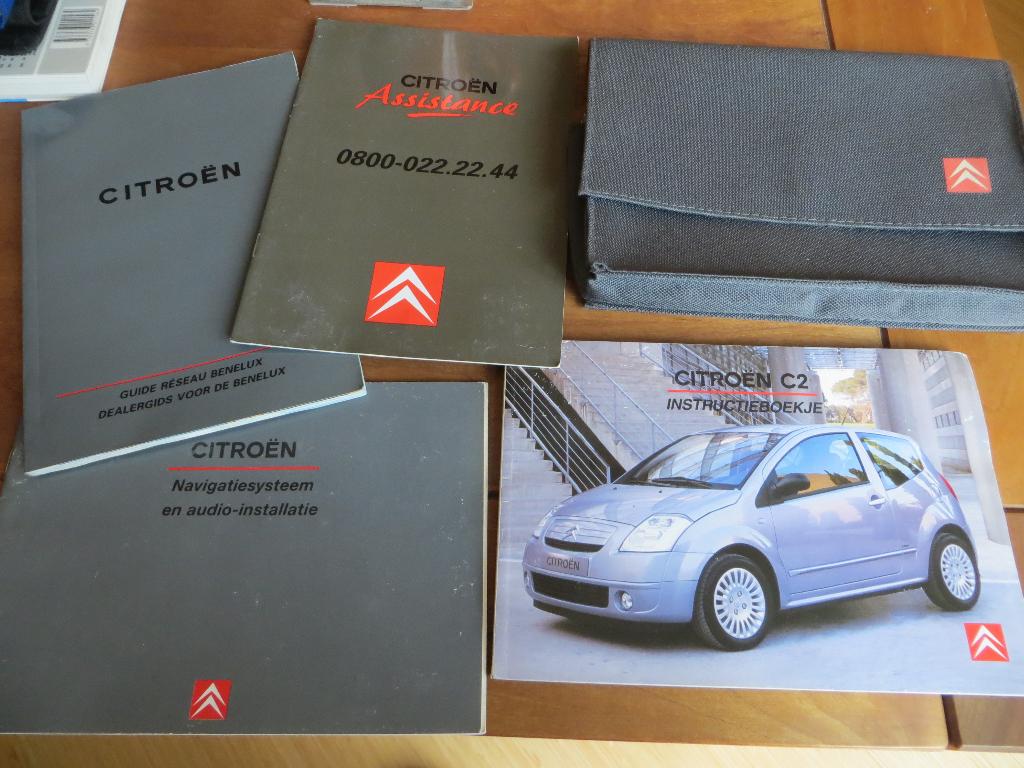 Instructieboek Citroen C2, boordmap + audio 2003, Ophalen of Verzenden