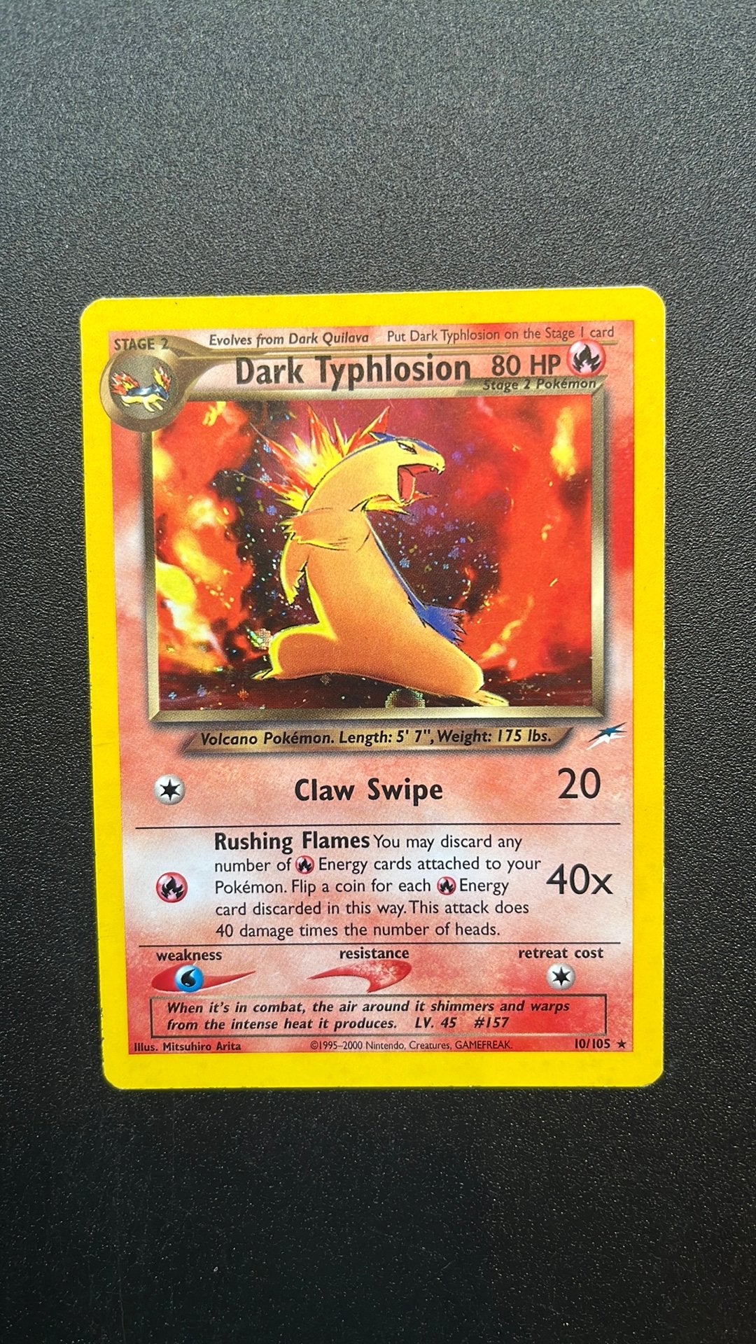 Dark Typhlosion Neo Destiny, Ophalen of Verzenden, Zo goed als nieuw
