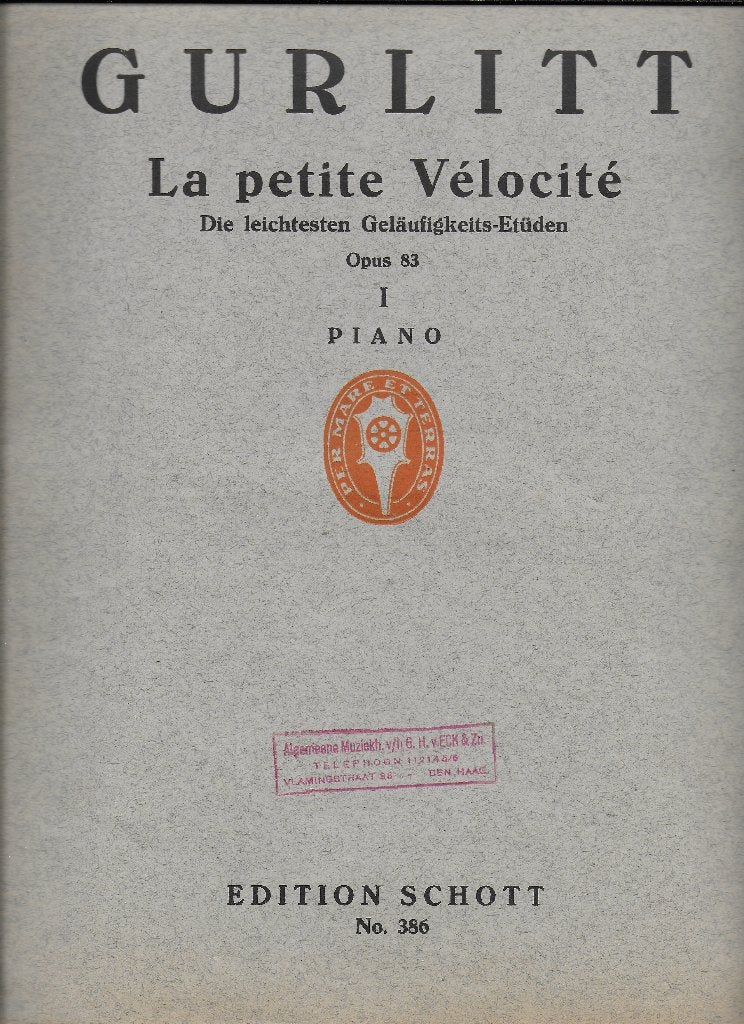 Bo14 bladmuziek gurlitt opus 83 voor piano  -, Klassiek, Ophalen of Verzenden, Zo goed als nieuw, Artiest of Componist