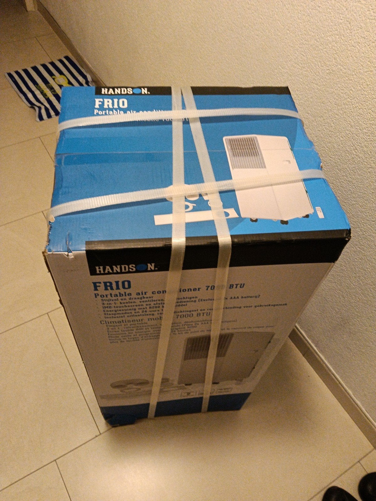 HandsON Frio Mobiele Airco 7000 BTU - Nieuw in doos, Witgoed en Apparatuur, Airco's, Timer, Minder dan 60 m³, Nieuw, 3 snelheden of meer
