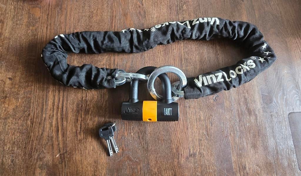 VinZLocks ART Kettingslot met Beugelslot, Ophalen of Verzenden