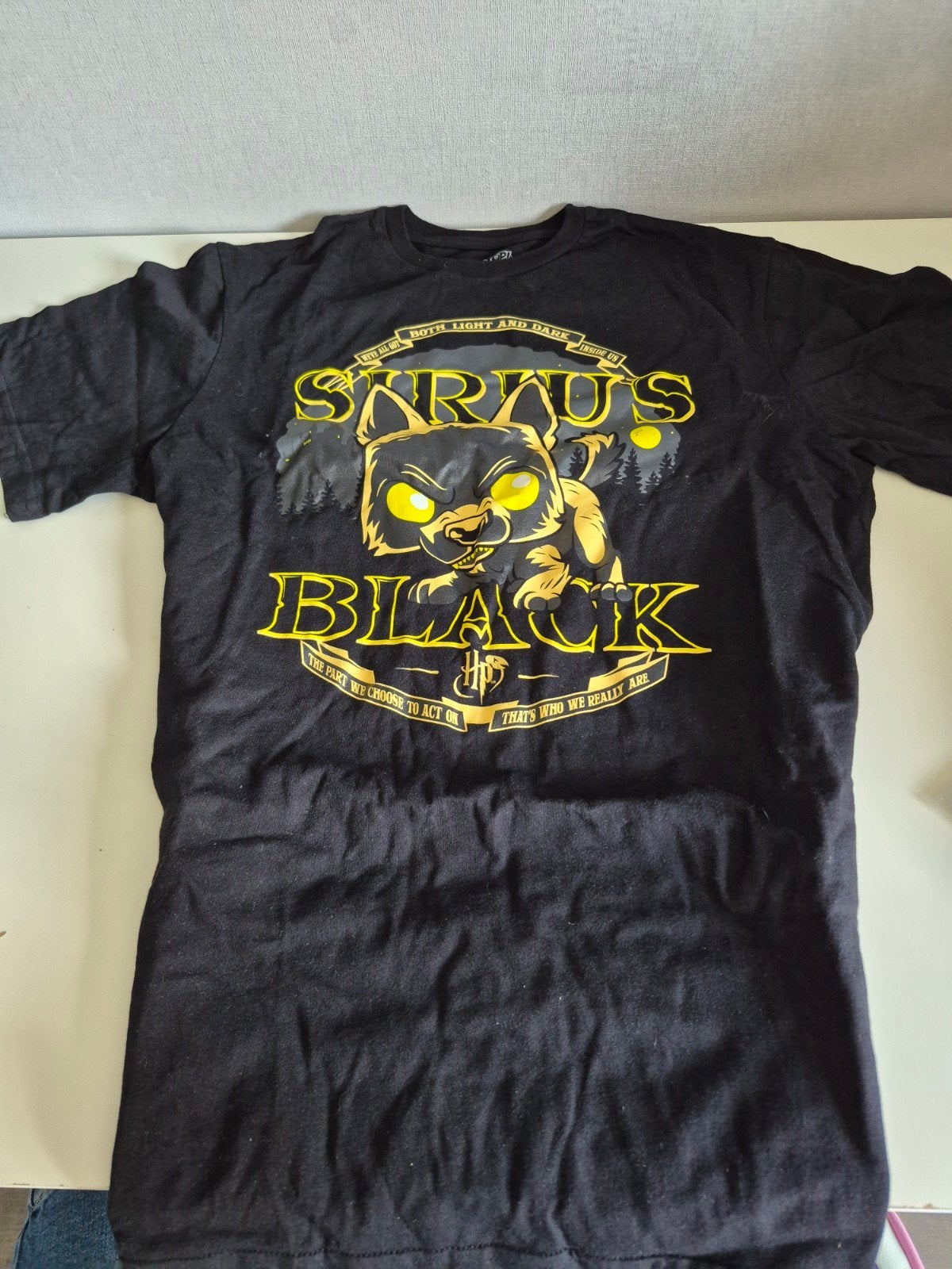 harry potter funko t shirt sirius black as dog, Funko, Verzenden, Zwart, Zo goed als nieuw