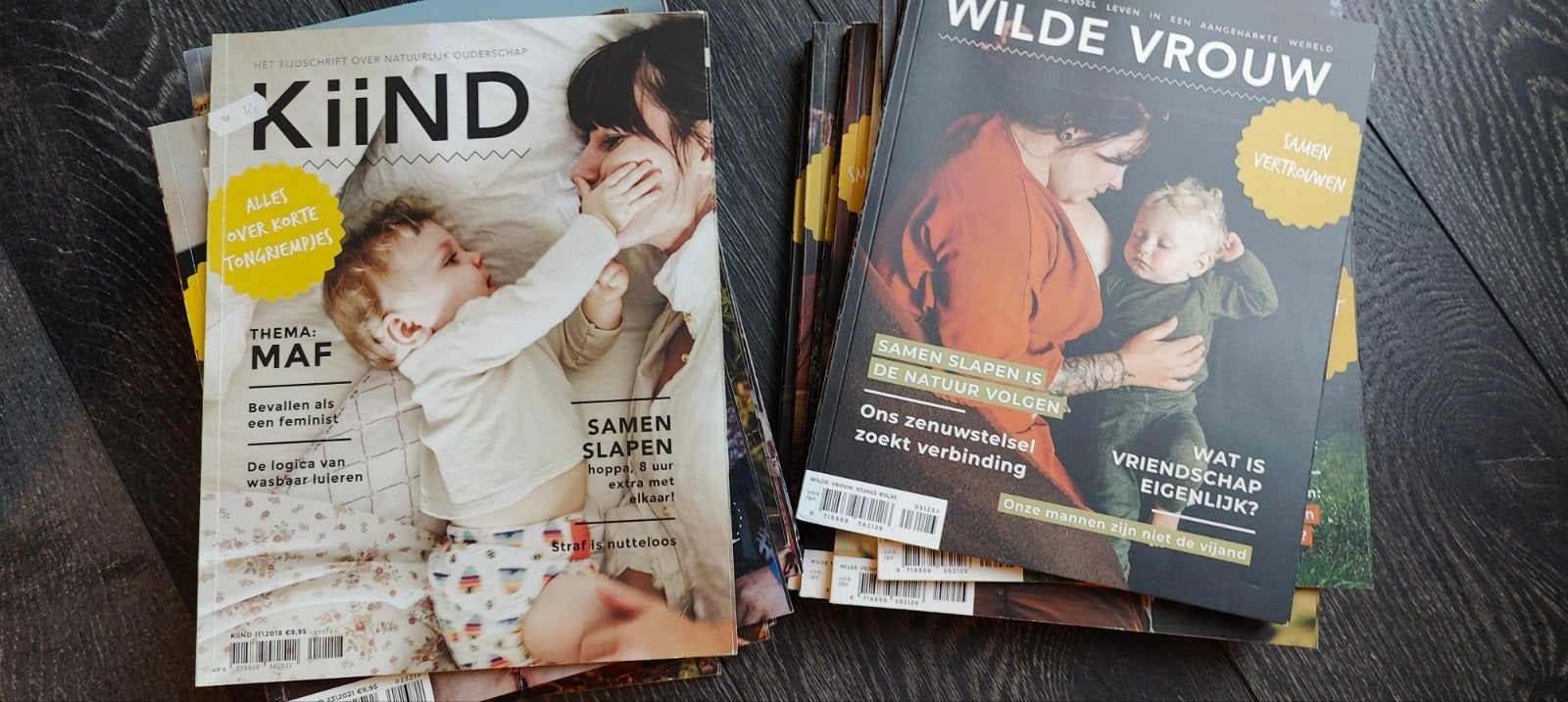 Tijdschriften Kiind en wilde vrouw, Ophalen of Verzenden, Zo goed als nieuw