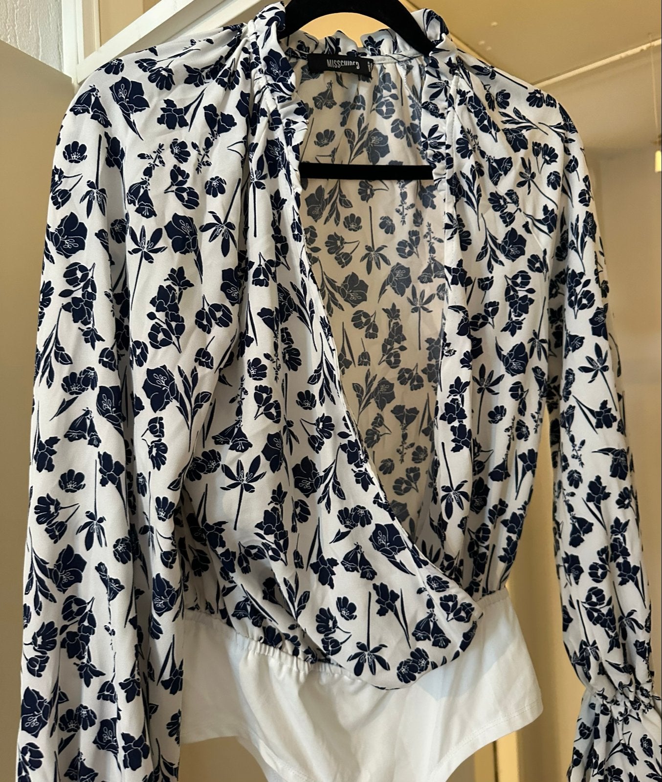 Missguided Bloemen Blouse Body - Maat 38 (m), Ophalen of Verzenden, Zo goed als nieuw, Maat 38/40 (M), Wit