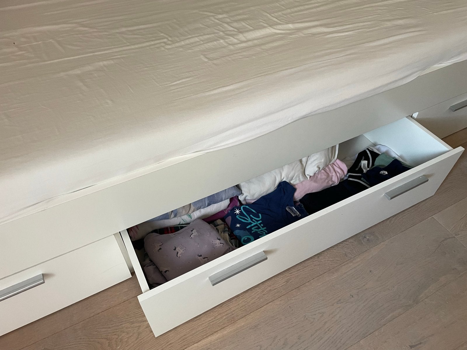 Kinderbed met schuiflades (200x90cm), 85 tot 100 cm, Gebruikt, Ophalen of Verzenden, Matras
