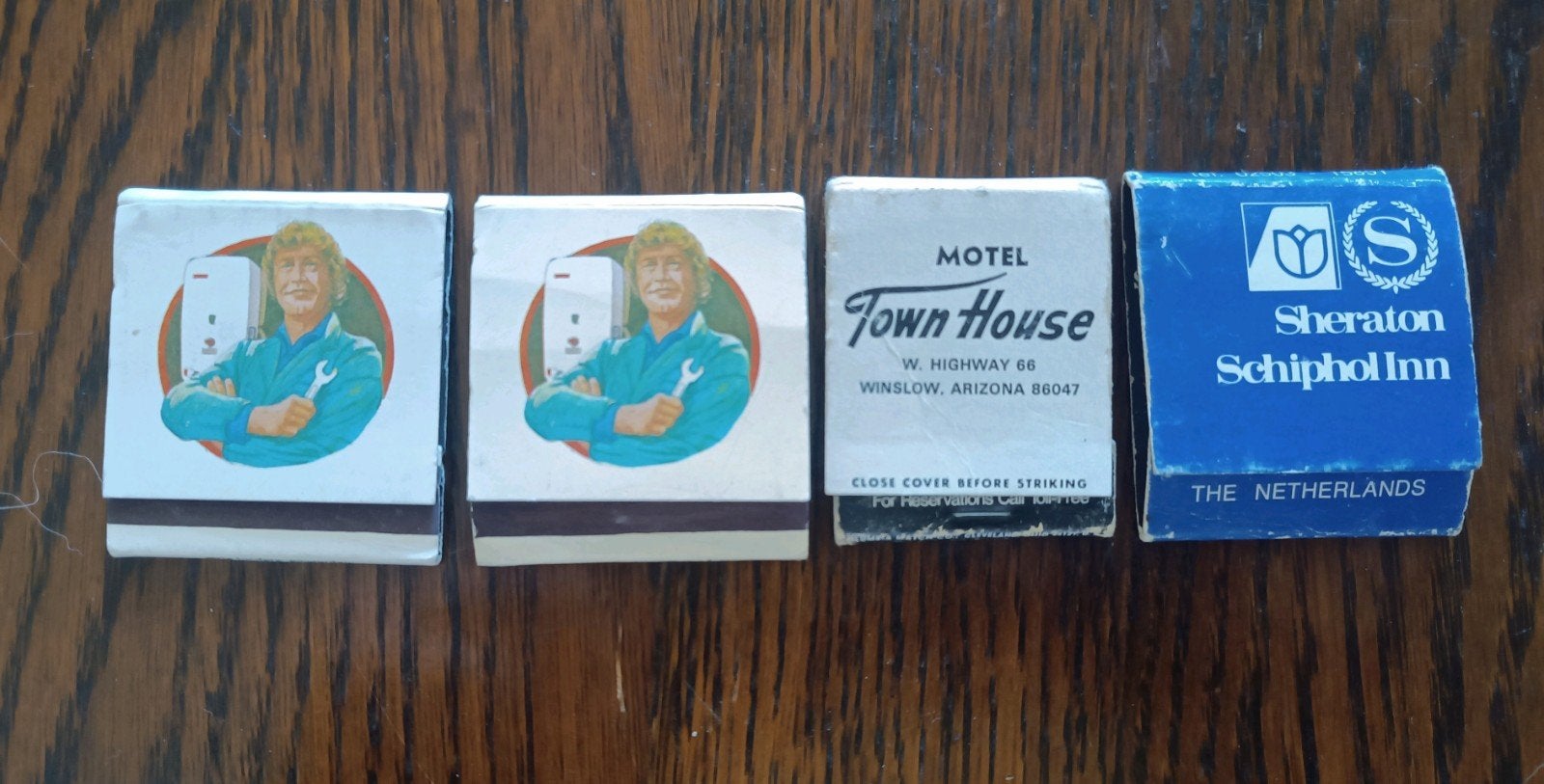 Vintage luciferboekjes - Best Western, Sheraton Schiphol, Ophalen of Verzenden, Gebruikt, Sigarenbandjes