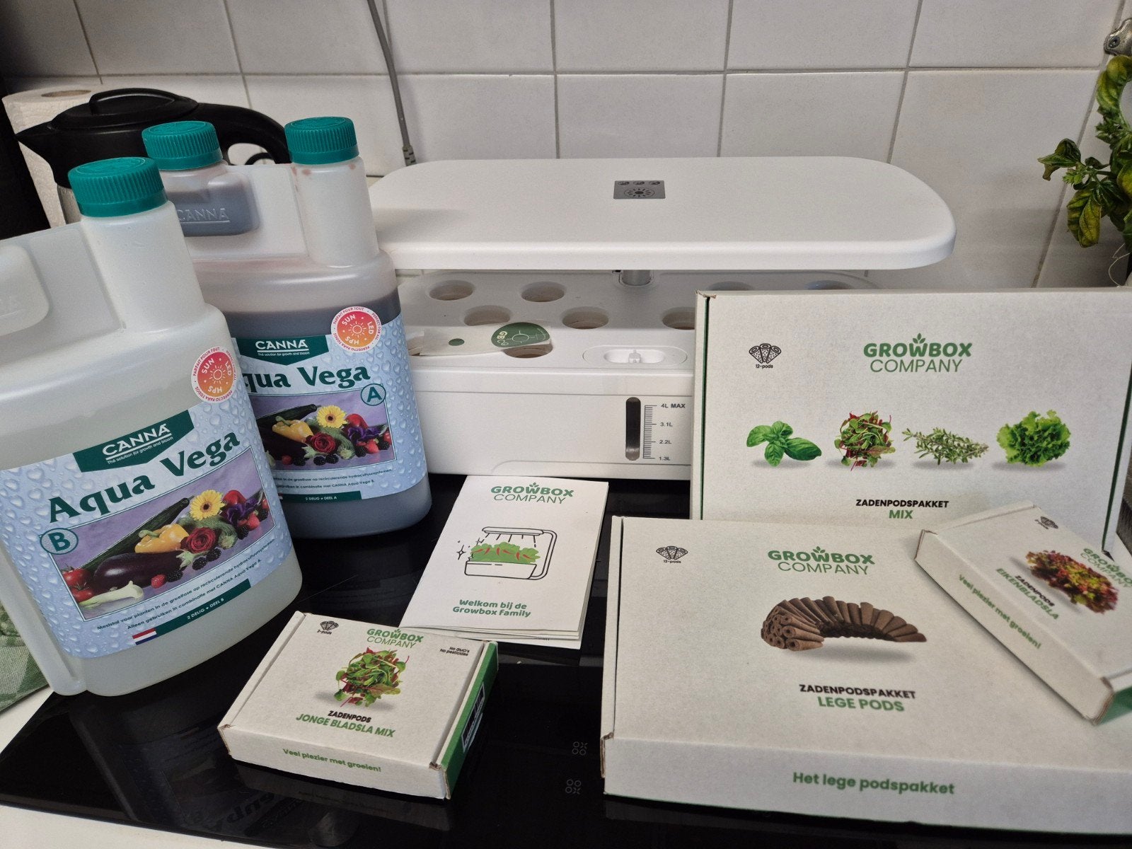 super complete growbox. minituin voor je keuken., Ophalen of Verzenden, Zo goed als nieuw