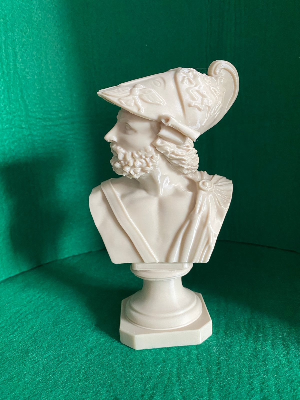 Klassieke buste van een Griekse krijger AJAX, Verzamelen, Ophalen of Verzenden, Nieuw, Ajax, Beeldje of Poppetje