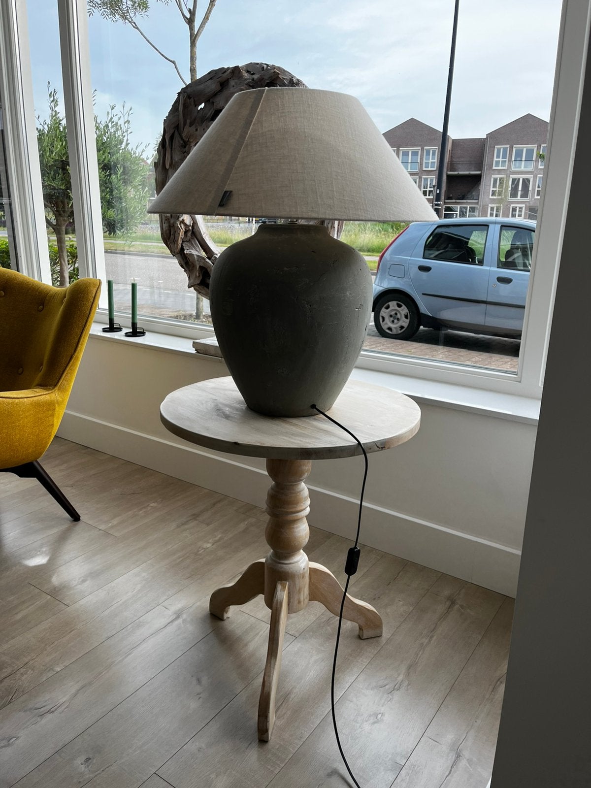 Gave Brynxz kruiklamp op tafeltje!, Huis en Inrichting, Lampen | Tafellampen, Ophalen, Zo goed als nieuw, Overige materialen, 50 tot 75 cm