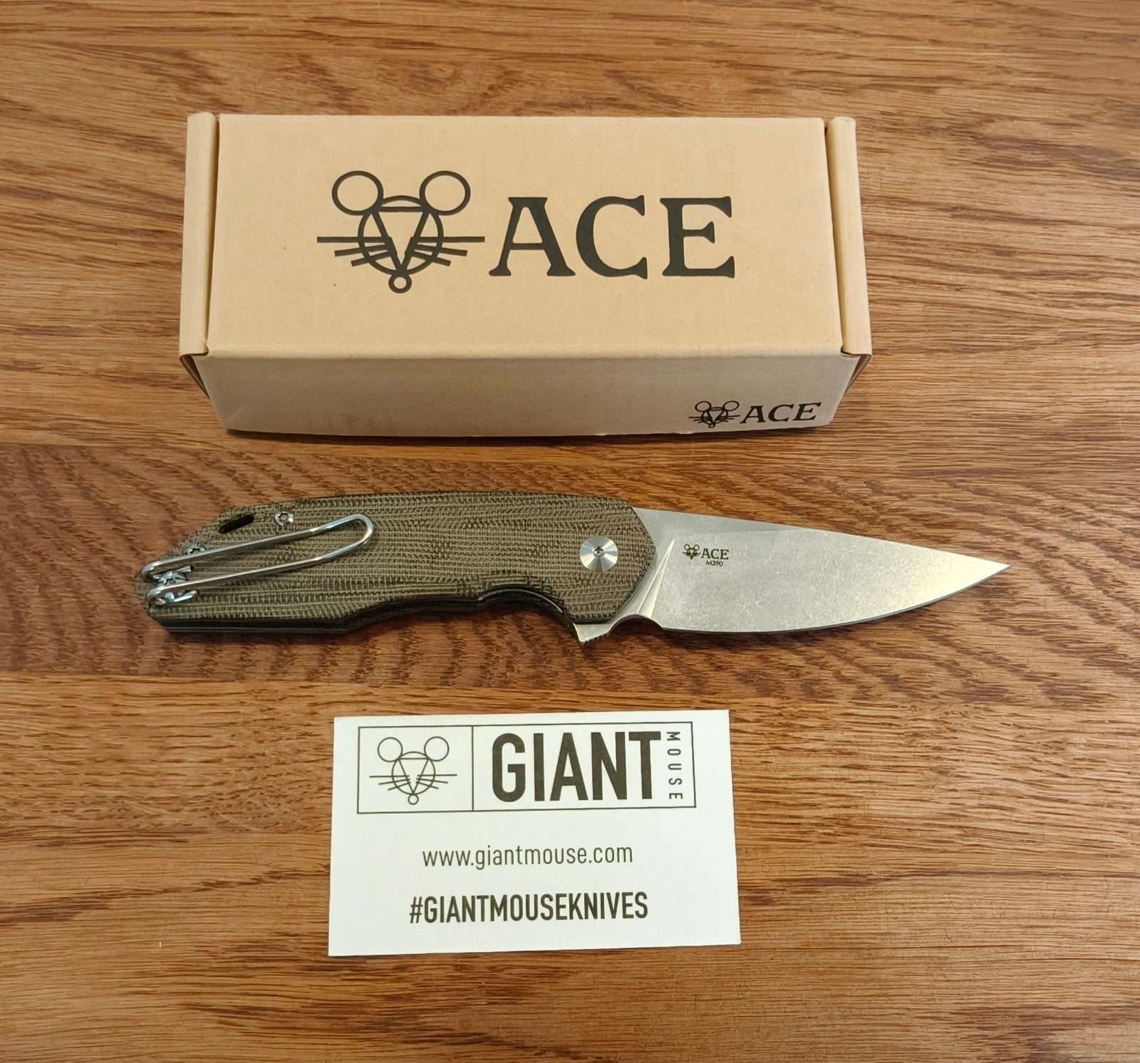 GiantMouse ACE Corta (geproduceerd door Reate Knives) zakmes, Caravans en Kamperen, Kampeergereedschap, Ophalen of Verzenden, Nieuw