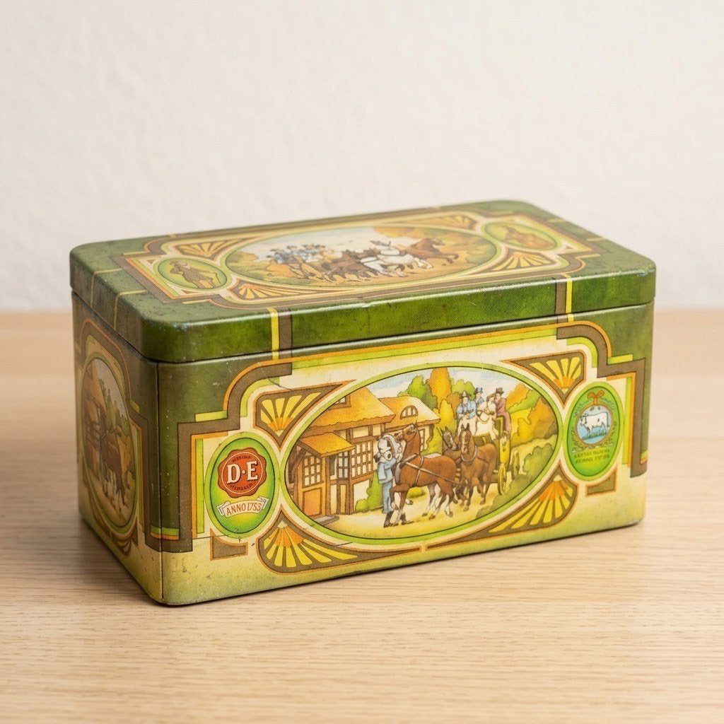 Vintage Douwe Egberts Pickwick Thee Blik, Ophalen of Verzenden