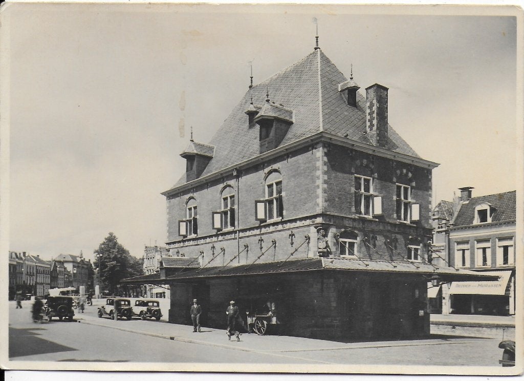 Pa757 gelopen ansichtkaart leeuwarden oude waag nieuwe stad, Ophalen of Verzenden, 1960 tot 1980, Gelopen, Friesland