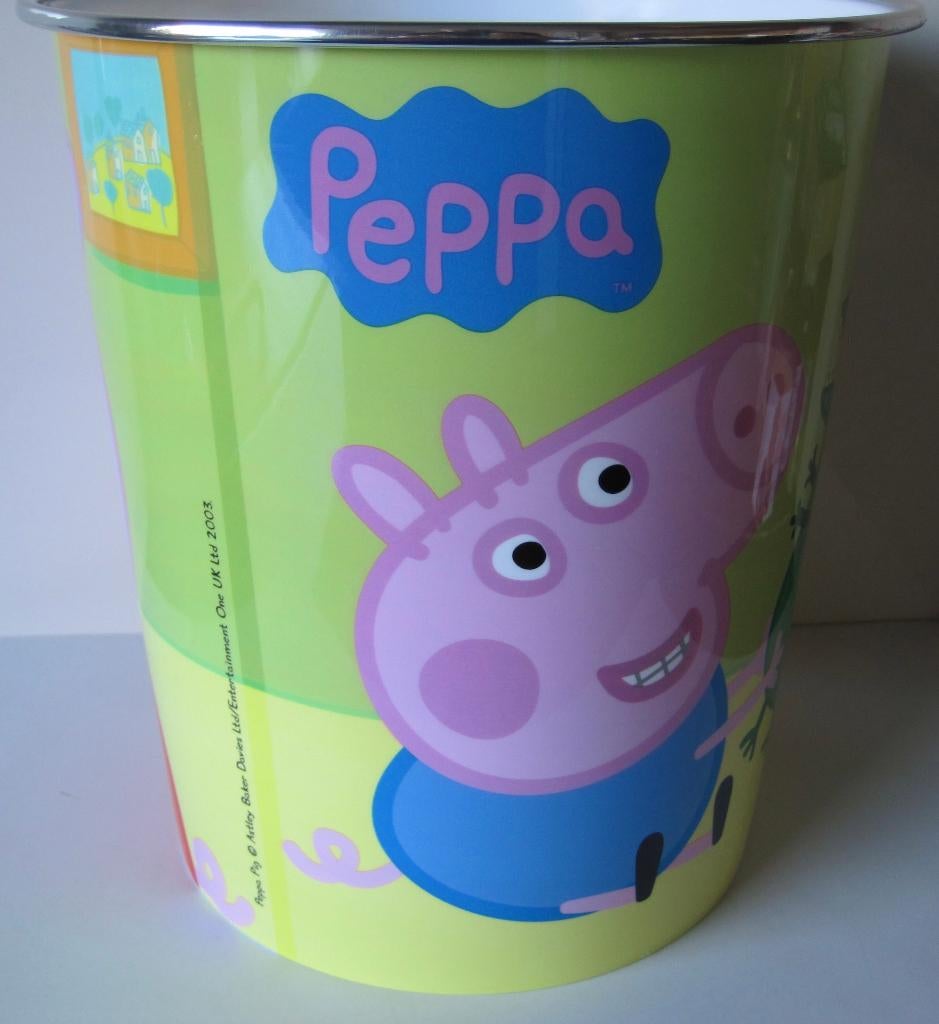 prullenmand van Peppa Pig, Ophalen of Verzenden, Zo goed als nieuw