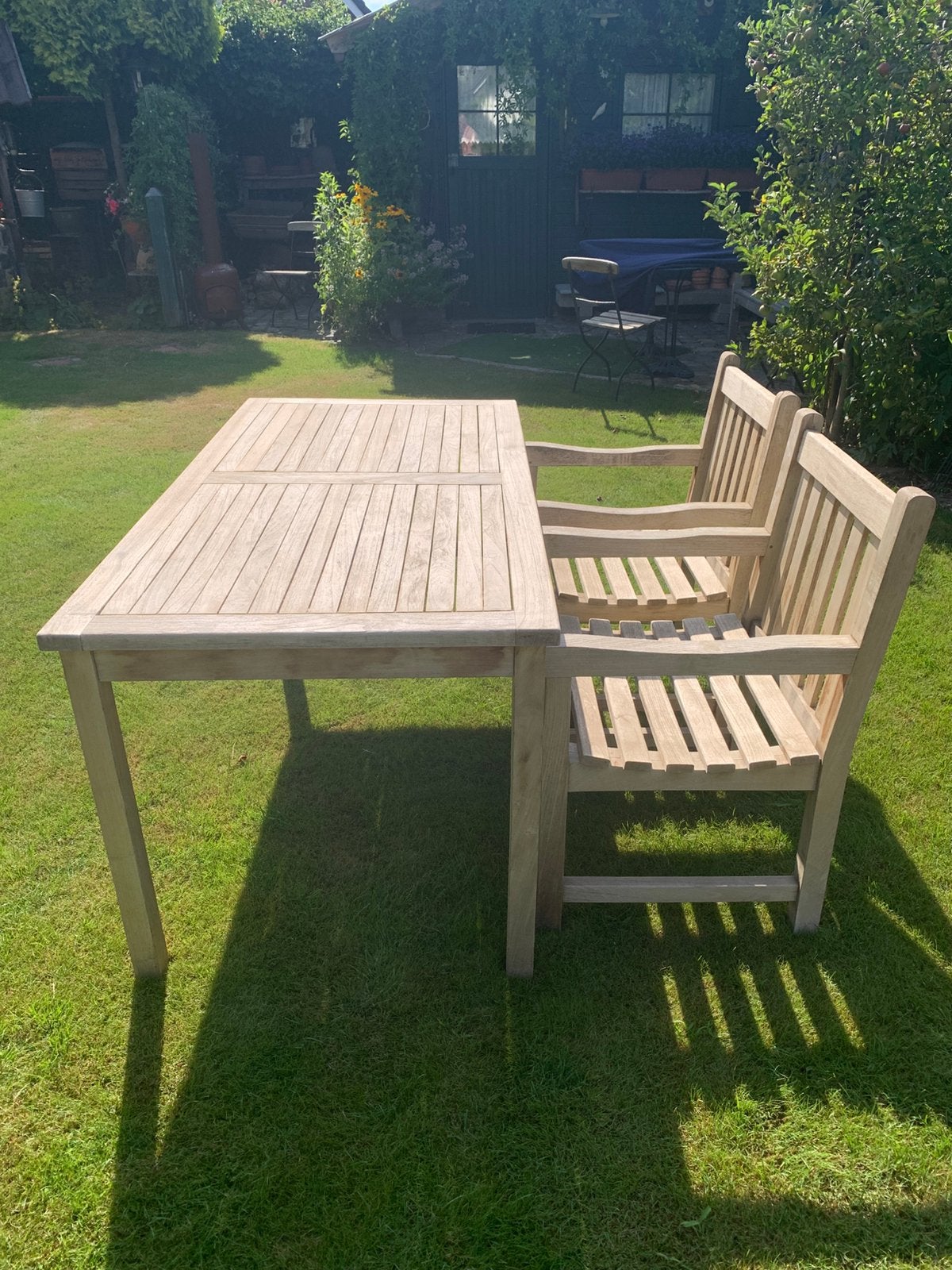 Tuinset teak, Ophalen, Zo goed als nieuw, Teakhout