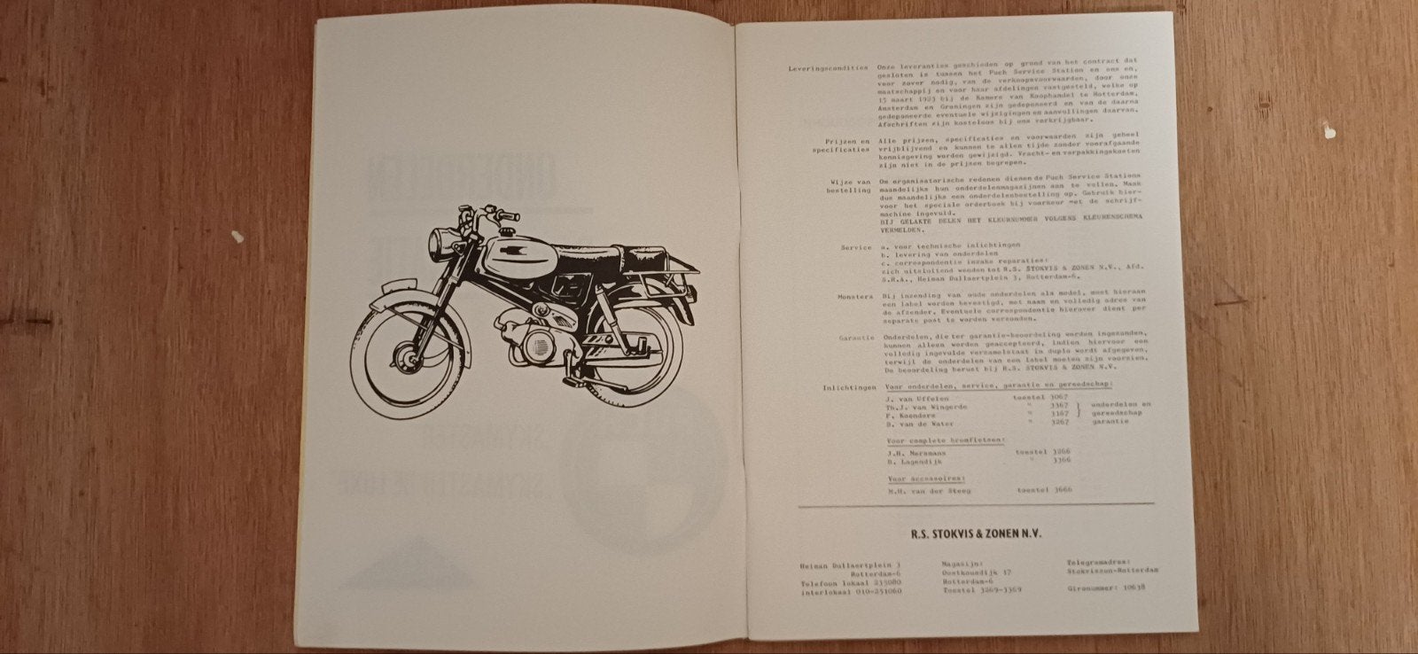 Puch skimateriaal / de luxe onderdelen documentatie., Fietsen en Brommers, Ophalen of Verzenden, Zo goed als nieuw