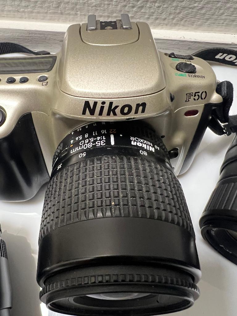 2 stuks Nikon F50 - € 20/stuk - € 35/stuk inclusief lens, Audio, Tv en Foto, Fotocamera's Analoog, Ophalen of Verzenden, Gebruikt