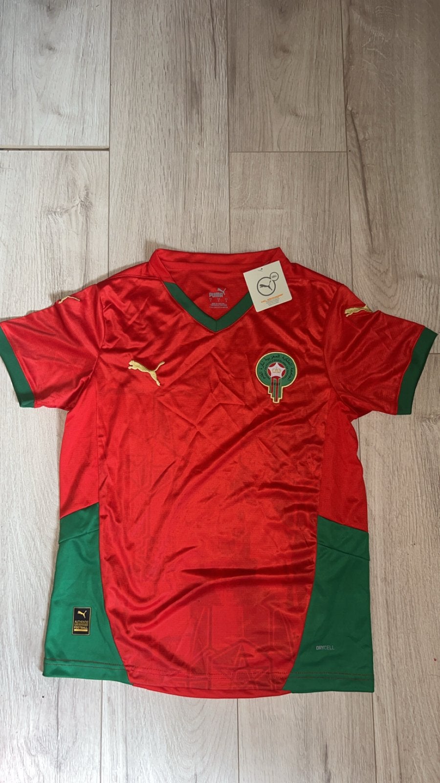 WK Marokko Thuisshirt - Met Label (S), Kleding | Heren, Sportkleding, Maat 48/50 (M), Nieuw, Ophalen of Verzenden, Voetbal