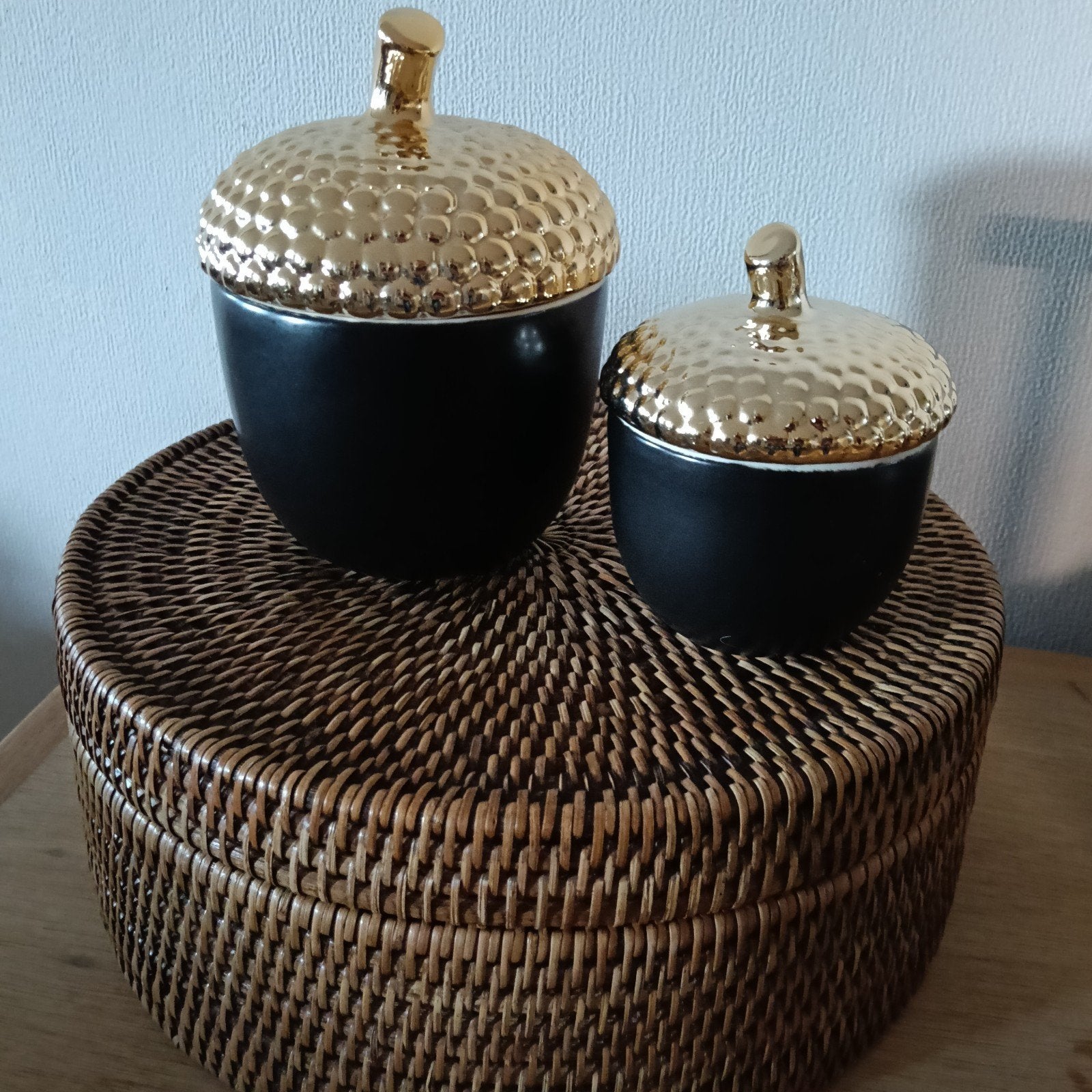 Housevitamin eikel opbergpot, Huis en Inrichting, Woonaccessoires | Schalen en Manden, Met deksel, Porselein of Keramiek, Overige typen