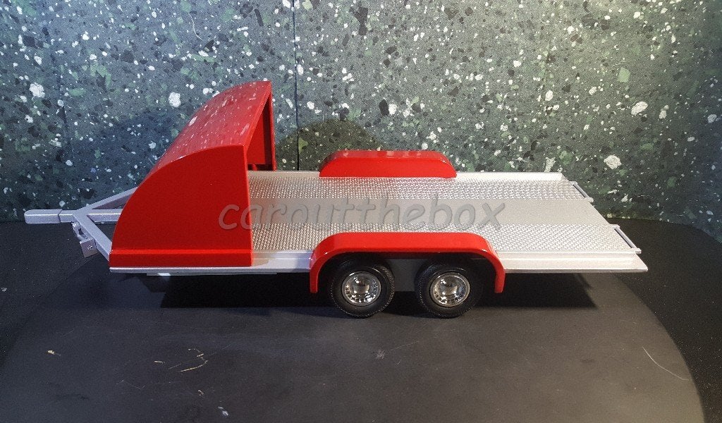Car Trailer / oprij aanhangwagen 1:18 Auto World, Hobby en Vrije tijd, Modelauto's | 1:18, Verzenden, Nieuw, Overige typen, Overige merken