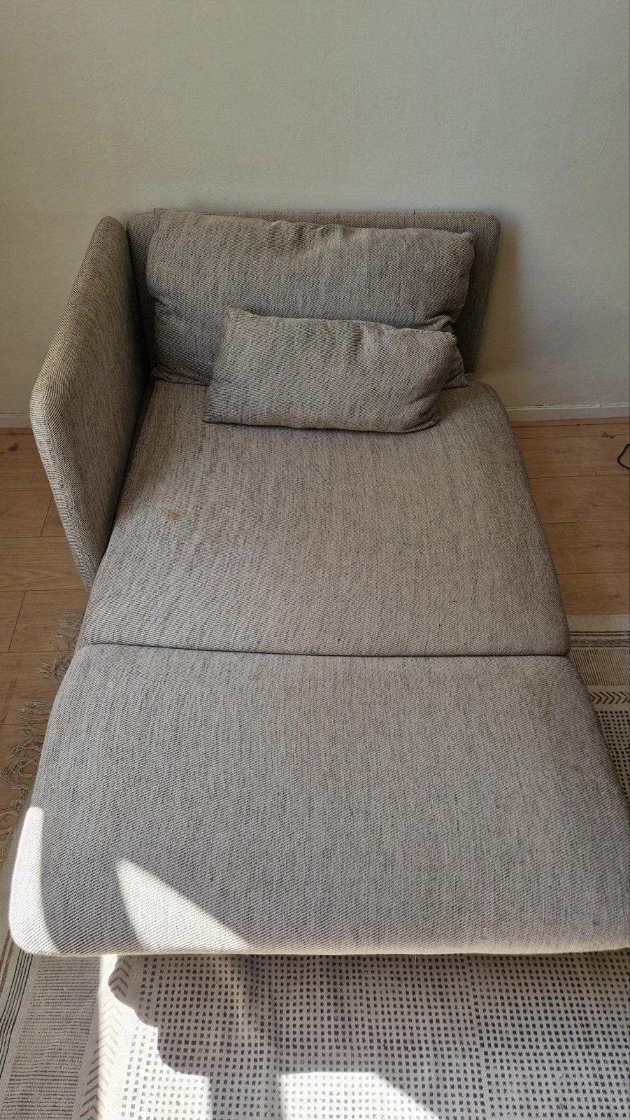 Ikea chaise longue söderhamn (hoes kapot), Huis en Inrichting, Ophalen, Gebruikt, Eenpersoons, Minder dan 150 cm