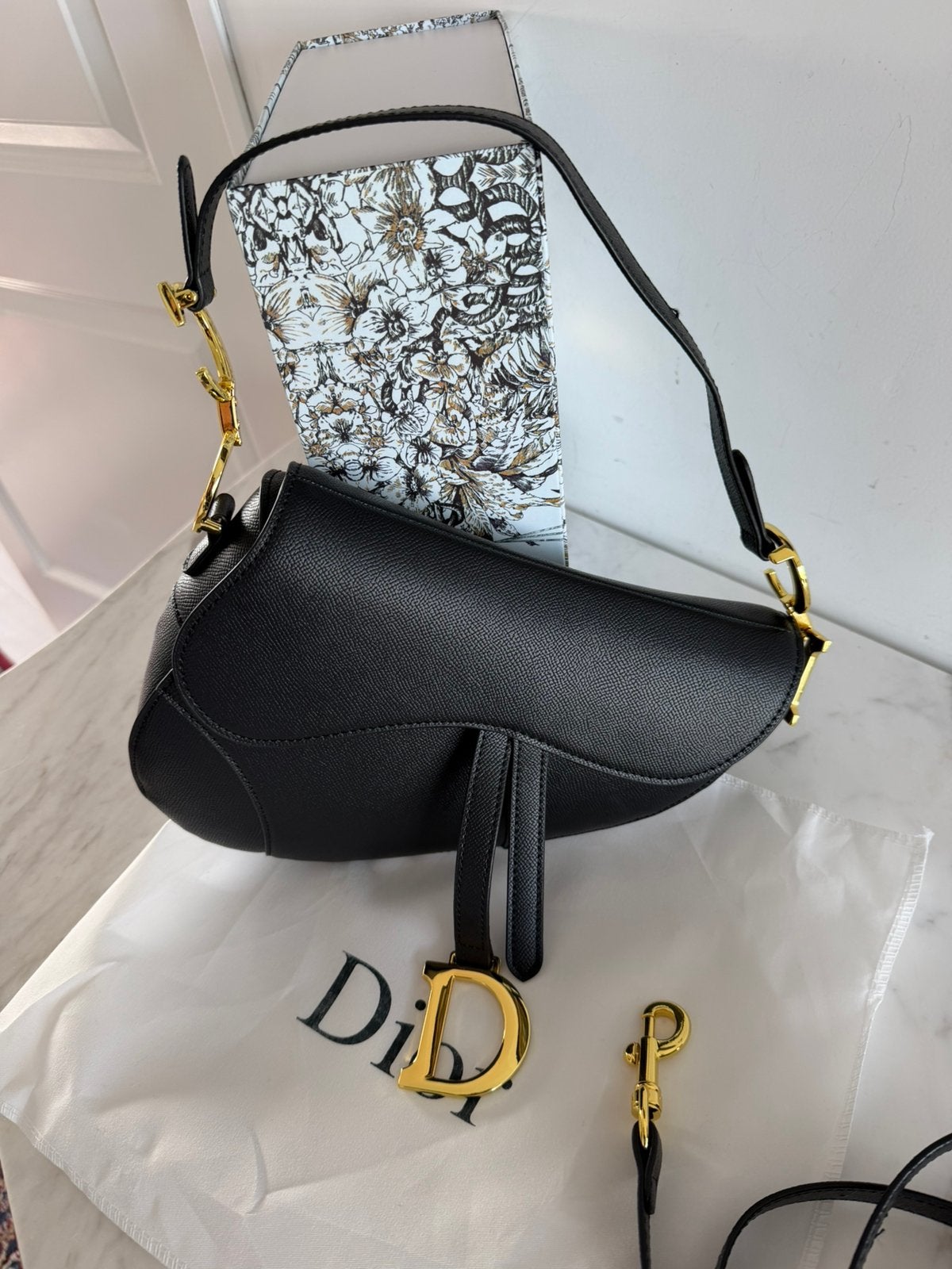 Foto 2 van Dior Saddle-tas zwart dames