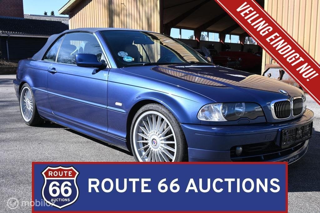 BMW Alpina B3 E46 | 2002 | Route 66 Auctions, Auto's, Alpina, Gebruikt, Overige carrosserieën, Zwart, B3
