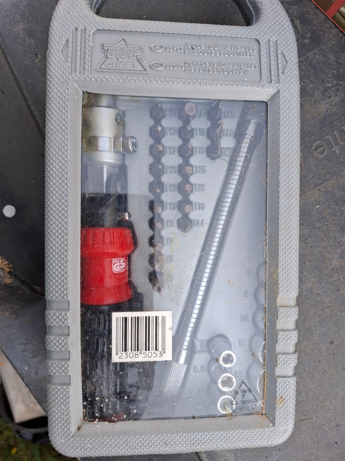 Top Craft Schroevendraaierset met bits en doppen, Ophalen of Verzenden