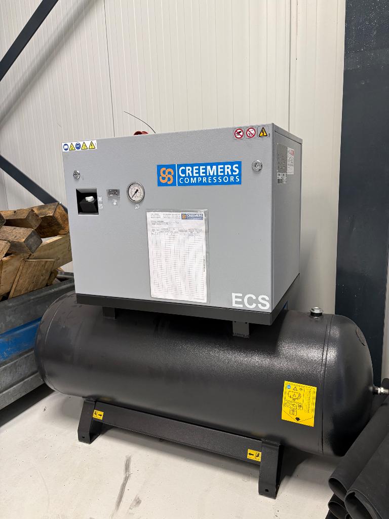 Creemers compressor te koop, Ophalen of Verzenden, Zo goed als nieuw, Minder dan 200 liter/min, Geluidgedempt