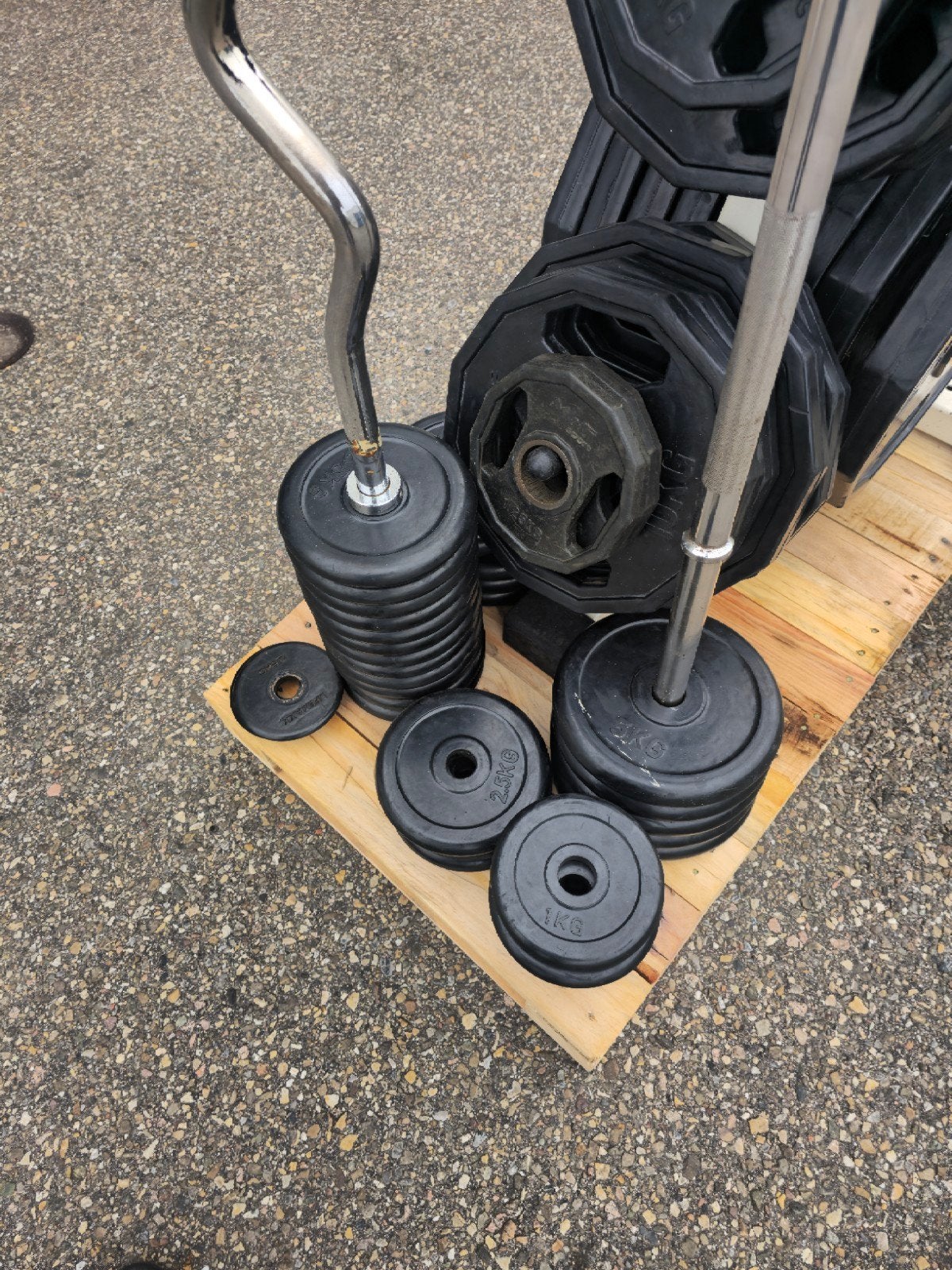 30 mm halter set, Sport en Fitness, Fitnessmaterialen, Ophalen, Zo goed als nieuw