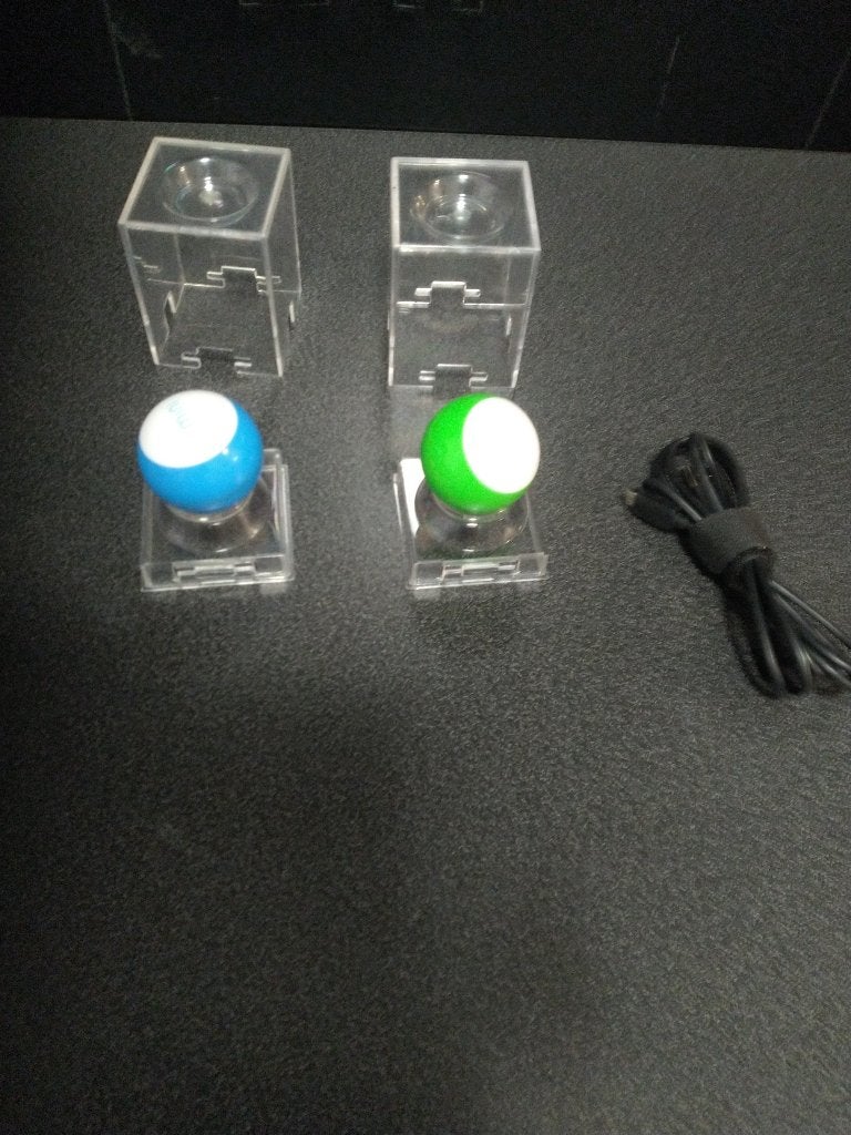 2 Mini Sphero ballen, op afstand besturen, 1 groen-1 blauw, Een of twee spelers, Ophalen of Verzenden, Zo goed als nieuw