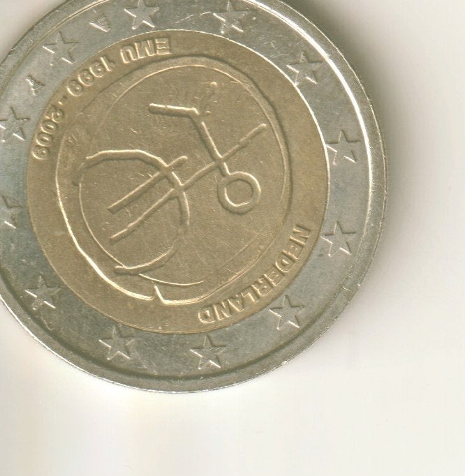 2 euro 2009 nederland 10 jaar emu, Postzegels en Munten, Munten | Europa | Euromunten, Verzenden, Overige landen, 2 euro