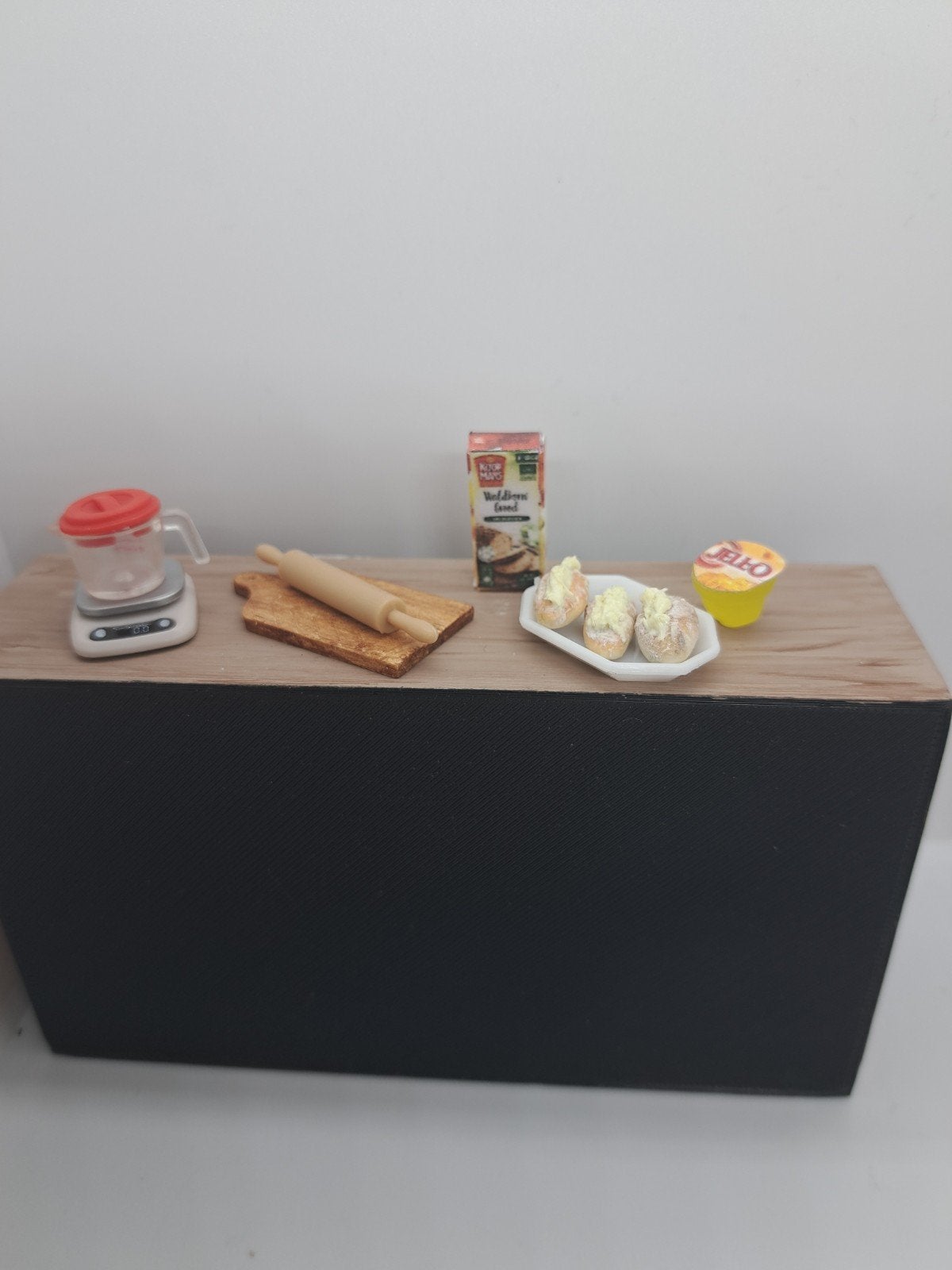 Pudding broodjes maken 1:12, Ophalen of Verzenden, Nieuw, Poppenhuis
