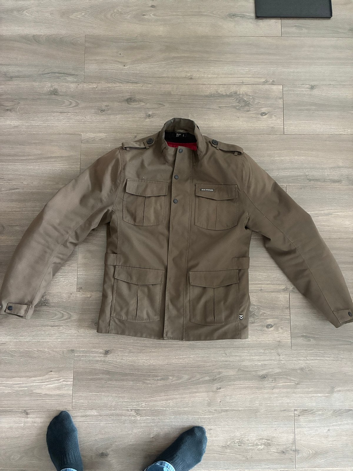 Bering Norris Evo Kaki | L, Motoren, Kleding | Motorkleding, Ophalen of Verzenden, Tweedehands, Heren, Jas | textiel