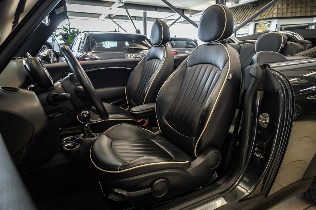Mini Cabrio 1.6 Cooper S Chili Leder | H&K, Auto's, Euro 5, Gebruikt, 4 cilinders, Cabriolet