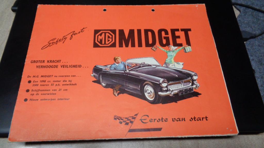 Folder  MG  MIDGET, Verzenden, Gelezen, Overige merken