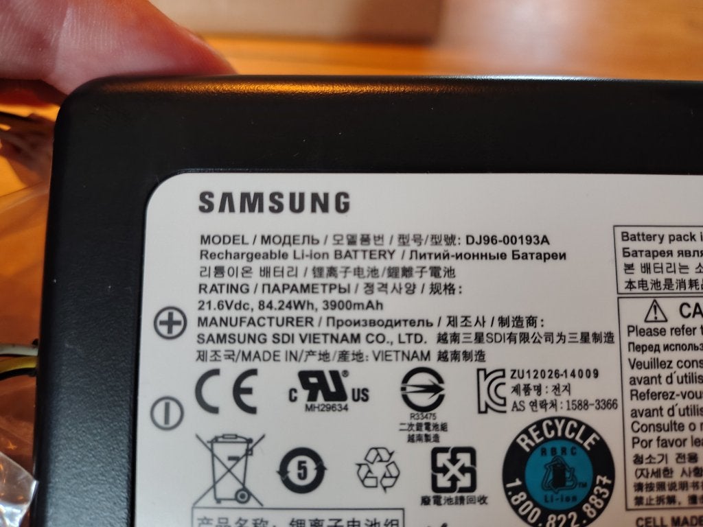 Samsung DJ96-00193A Accu Batterij stofzuiger robot vacuüm, Witgoed en Apparatuur, Stofzuigers, Samsung, Nieuw, Ophalen of Verzenden