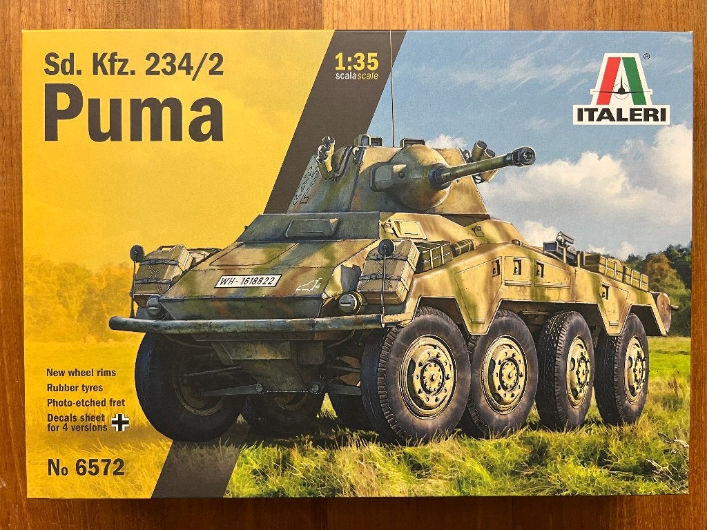Italeri Sd.Kfz.234/2 Puma 1:35 bouwpakket - 6572, Italeri, 1:32 tot 1:50, Overige typen, Nieuw