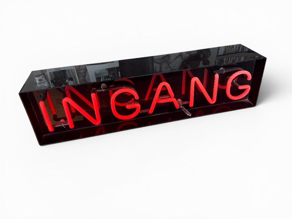 Vintage Neon INGANG, Ophalen, Gebruikt, Lichtbak of (neon) lamp